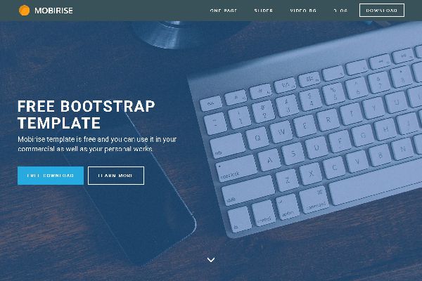 Mobirise Releases Bootstrap Responsive Template Free Download  for Mobile-Friendly Websites