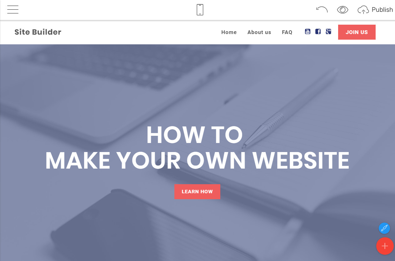 how to make an online business website for free